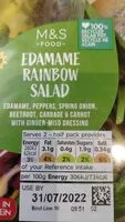 Amount of sugar in Edamame rainbow salad