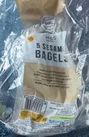 Amount of sugar in Sesame bagels