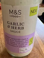 Amount of sugar in garlic and herb sauce