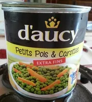 Amount of sugar in 265g POIS EXTRA FINS CAROTTES