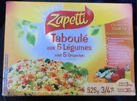 Amount of sugar in Taboulé aux 5 légumes