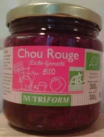 Amount of sugar in Chou rouge lacto-fermenté BIO Nutriform