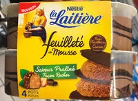 Amount of sugar in Feuilleté de mousse saveur Praliné Noisette 4 x 57 g