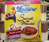 Amount of sugar in Secret de Mousse Duo Chocolat au Lait Chocolat Blanc