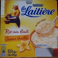 Amount of sugar in Riz au lait Saveur Vanille