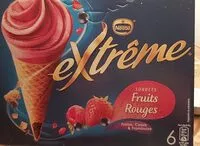 Amount of sugar in eXtrême sorbets fruits rouges