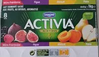 Amount of sugar in Activia figue, cerise, abricot, poire