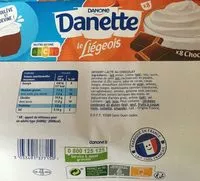 Amount of sugar in Danette le liégeois chocolat