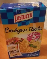 Amount of sugar in Lustucru boulgour facile