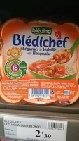 Amount of sugar in Blédichef - Légumes et volaille à la Basquaise