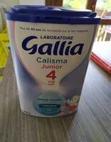 Amount of sugar in GALLIA CALISMA Junior 4ème âge 900g Dès 18 Mois