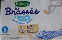 Amount of sugar in Les Brassés saveur nature sans sucres ajoutés