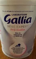 Amount of sugar in bébé expert pré-gallia
