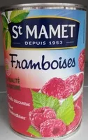 Amount of sugar in Framboises