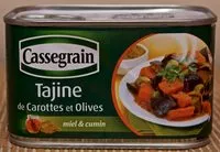 Amount of sugar in Tajine de Carottes et Olives - miel et cumin