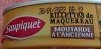 Amount of sugar in Rillettes de maquereau moutarde à l'ancienne