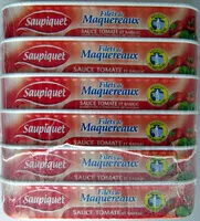 Amount of sugar in Filets de Maquereaux (Sauce Tomate et Basilic) Lot de 6
