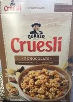 Amount of sugar in Quaker Cruesli 3 chocolats