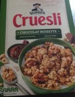 Amount of sugar in Quaker Cruesli Chocolat noisette