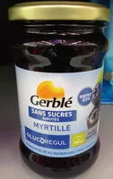 Amount of sugar in Gerblé - No Sugar Added Blueberry Jam, 320g (11.3oz)