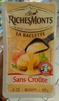 Amount of sugar in La raclette - sans croute, 16 tranches