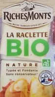 Amount of sugar in La raclette Bio nature