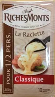 Amount of sugar in La Raclette Classique