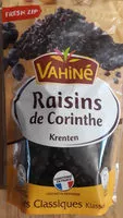 Amount of sugar in Raisins de Corinthe Vahine
