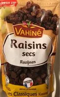 Amount of sugar in Raisins secs
