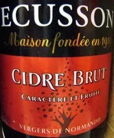 Amount of sugar in Cidre Brut Ecusson 33 cl