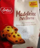 Amount of sugar in Madeleines pur beurre aux raisins secs