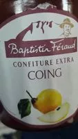 Amount of sugar in Confiture extra de coing