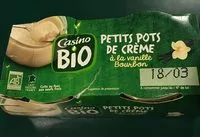 Amount of sugar in Petits pots de crème à la vanille Bourbon BIO