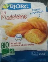 Amount of sugar in La madeleine Bio