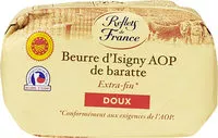 Amount of sugar in Beurre d'Isigny AOP de baratte - Doux