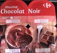 Amount of sugar in Mousse chocolat noir