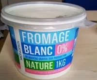 Amount of sugar in Fromage blanc Nature 0%