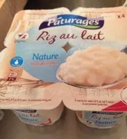 Amount of sugar in Riz au lait nature