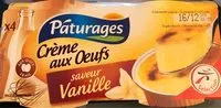 Amount of sugar in Crème aux œufs saveur vanille