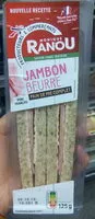 Amount of sugar in Sandwich jambon supérieur beurre