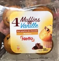 Amount of sugar in 4 Muffins Vanille aux pépites de chocolat