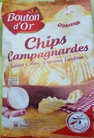 Amount of sugar in Chips campagnardes saveur crème/oignons/lardons