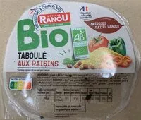 Amount of sugar in Taboulé aux raisins bio