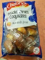 Amount of sugar in Madeleines coquilles aux œufs frais