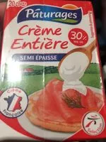 Amount of sugar in Creme entiere