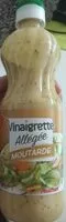 Amount of sugar in Vinaigrette allégée moutarde