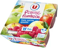 Amount of sugar in Purée Pommes et framboise Sans sucres ajoutés