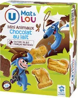 Amount of sugar in Mini animaux nappés chocolat lait