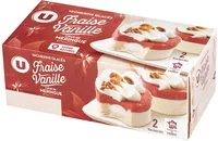 Amount of sugar in Vacherins glacés fraise vanille coeur meringue