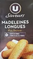 Amount of sugar in Madeleines longues pur beurre